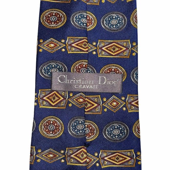 Christian Dior Cravate 1990's Vintage Emblem Tie - Picture 9 of 11